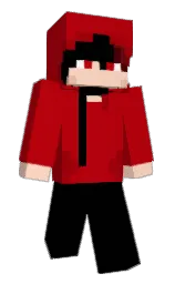 black and guardsman red Minecraft skin — Classic model — first worn by rindou430