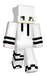 white and bon jour Minecraft skin — Slim model