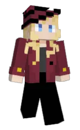 tawny port and black Minecraft skin — Slim model — first worn by Aprial_