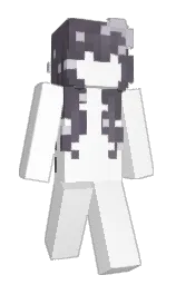 white and salt box Minecraft skin — Classic model — first worn by ITS_MEEEEEEEEE
