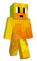 orange peel and selective yellow Minecraft skin — Classic model
