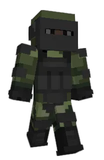 Front of Diezmil's skin