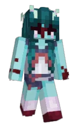 morning glory and bermuda Minecraft skin — Slim model — first worn by FOX1N67