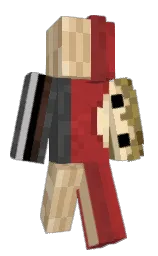 Xzvin's Minecraft skin wearing the Purple Heart cape