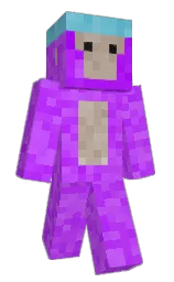 electric violet and heliotrope Minecraft skin — Classic model