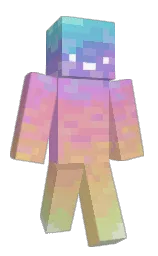 calico and black Minecraft skin — Classic model