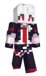 white and revolver Minecraft skin — Slim model