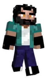 black and sandal Minecraft skin — Classic model