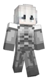 silver chalice and white Minecraft skin — Classic model — first worn by Jibyn
