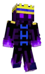 violent violet and black Minecraft skin — Classic model