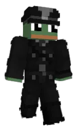 cod gray and hippie green Minecraft skin — Classic model