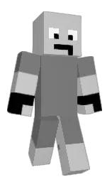 silver and boulder Minecraft skin — Classic model