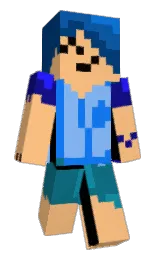 macaroni and cheese and regal blue Minecraft skin — Classic model