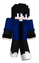 blueartz's Minecraft skin wearing the 15th Anniversary cape