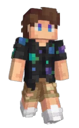 MrCrink's Minecraft skin wearing the Twisted cape