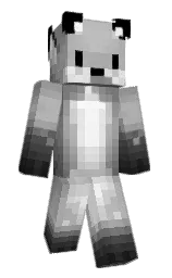 alabaster and dusty gray Minecraft skin — Slim model