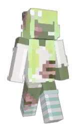 ebb and hint of red Minecraft skin — Slim model