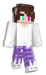 white and mercury Minecraft skin — Classic model — first worn by DanofAllTrades