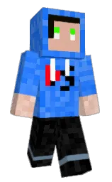 dodger blue Minecraft skin — Classic model
