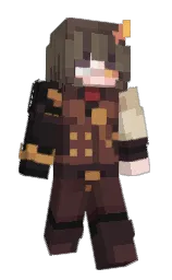 cocoa brown and woody brown Minecraft skin — Slim model — first worn by slimybutjava