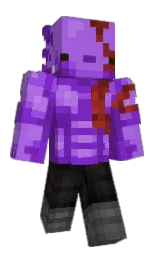 medium purple and seance Minecraft skin — Slim model — first worn by _Ax9lotl