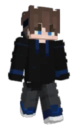 cod gray and blue zodiac Minecraft skin — Slim model — first worn by UltraCatt