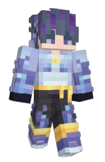 Front of LuminousBlack's skin