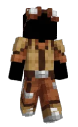 metallic copper and mule fawn Minecraft skin — Slim model — first worn by BrunoIsCouch
