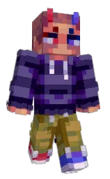 black russian and butterfly bush Minecraft skin — Classic model — first worn by Luigra