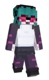 Driples's Minecraft skin wearing the Aurora cape