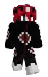 woodsmoke and black Minecraft skin — Slim model