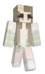 white and black white Minecraft skin — Slim model