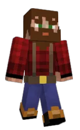 Catritie's Minecraft skin wearing the Pan cape