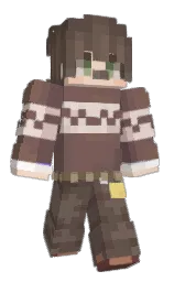 pine cone and russett Minecraft skin — Classic model — first worn by Hirolotl
