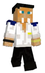 white and pearl bush Minecraft skin — Classic model — first worn by ThreeKekos