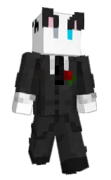 mine shaft and white Minecraft skin — Classic model — first worn by Cucumber3012