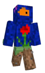 Llaxy's Minecraft skin wearing the MCC 15th Year cape