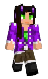 PrettyLilKitty's Minecraft skin wearing the Migrator cape