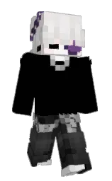 black and ebb Minecraft skin — Slim model — first worn by Z3sshou