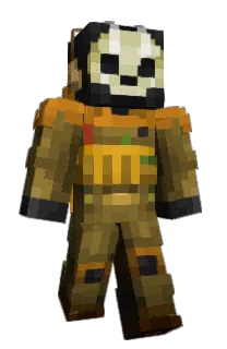 Front of Damascy's skin