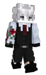 cod gray and white Minecraft skin — Slim model