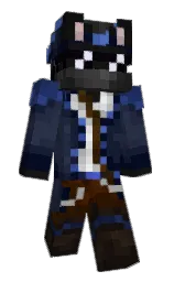 ebony clay and cod gray Minecraft skin — Slim model — first worn by Arctirist