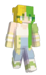 LynnmonLime's Minecraft skin wearing the Cherry Blossom cape