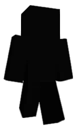black and gray Minecraft skin — Classic model — first worn by 150925
