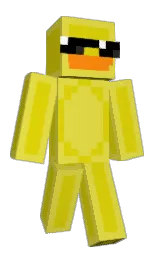quollit's Minecraft skin wearing the 15th Anniversary cape