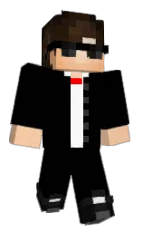 MrCyb3R's Minecraft skin wearing the Menace cape