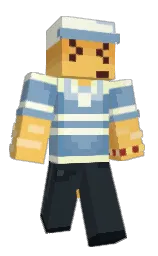 outer space and orange white Minecraft skin — Classic model — first worn by somecritter
