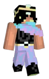 black and perfume Minecraft skin — Classic model