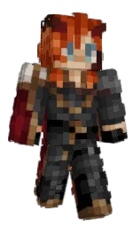 black and cod gray Minecraft skin — Classic model