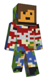 black and quincy Minecraft skin — Classic model — first worn by GoatedArush